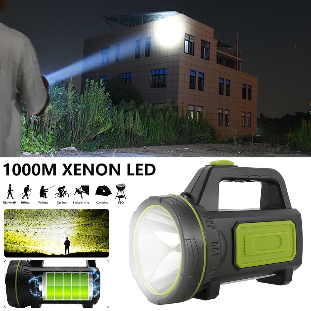 Keyohome Rechargeable Spotlight Super Bright Handheld LED Flashlight Multifunctional Camping Lantern Flashlight Searchlight Waterproof