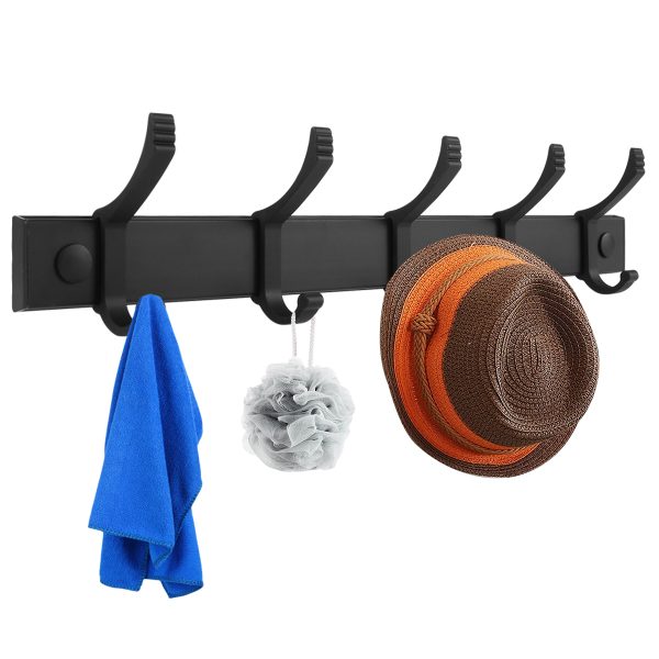 Dznils Hook Rack Rail Hooks Coat Hanger Coat Hook Towel Rack Adhesive Wall Hooks - Image 8