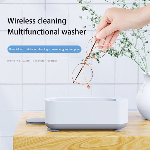 HOTBEST Ultrasonic Cleaner Portable 300ML Professional Ultrasonic Cleaning Machine for Glasses Jewelry Rings Necklaces Coin Watches Dentures - Image 11
