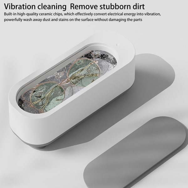 HOTBEST Ultrasonic Cleaner Portable 300ML Professional Ultrasonic Cleaning Machine for Glasses Jewelry Rings Necklaces Coin Watches Dentures - Image 8