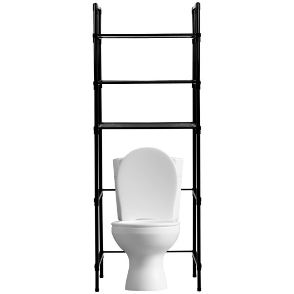 Dznils Over the Toilet Storage Shelf, 3-Tier Steel Bathroom Storage Organizer Space Saver