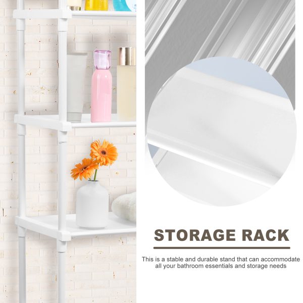 Dznils Over the Toilet Storage Shelf, 3-Tier Steel Bathroom Storage Organizer Space Saver - Image 13
