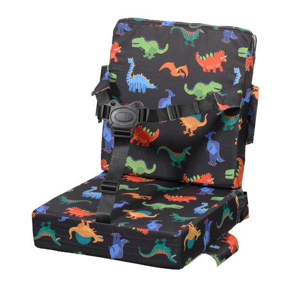 Dznils Toddler Booster Seat for Dining Table, with Backrest, Safety Buckles, Non-Slip Bottom - Image 4
