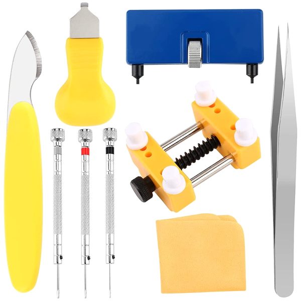 Keyohome 9 Pack Watch Repair Kit, Watch Back Remover Professional Watch Battery Replacement Tool