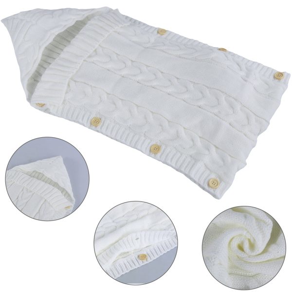 Nyidpsz Newborn Baby Wrap Swaddle Blanket Knit Blankets Stroller Wrap for Baby