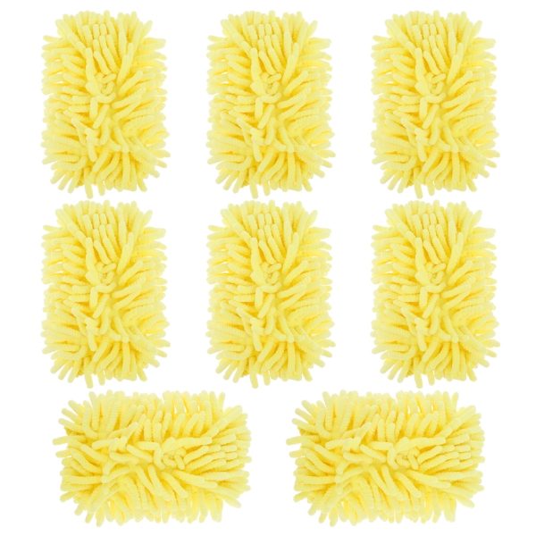8pcs Duster Refill Compatible with Swiffer Hand Duster 360 Heavy Duty Reusable Duster Chenille Duster Refills Microfiber Duster Replacement Head for Cleaning Window Furniture Ceiling