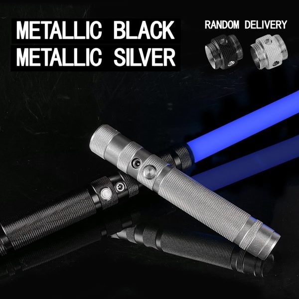 NYIDPSZ RGB 7 Colors Change Lightsaber Heavy Fighting Metal Handle LED Luminous Sound Cosplay Outdoor Wars Knife Sword Toy Gift For Christmas and New Year