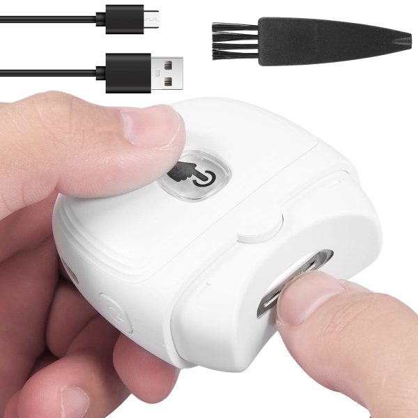 Atopoler Electric Nail Clipper Automatic Electric Nail Trimmer with Cleaning Brush for Age 3+
