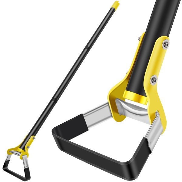 1.2M Ergonomic Garden Weeding Hoe Tool, Stainless Steel Stirrup Loop Hoe, with Triangle Head and Long Handle, for Backyard Courtyard Vegetable Farm Planting