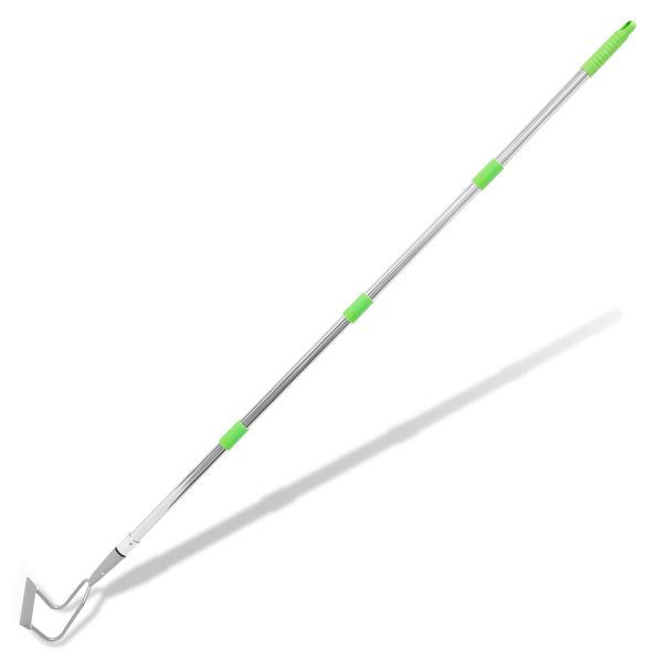 63inch Long Handle Carbon Steel Gardening Hoe, Adjustable Weeding Garden Hoe Tool, Removable Garden Hoe for Weeding Ditching Digging