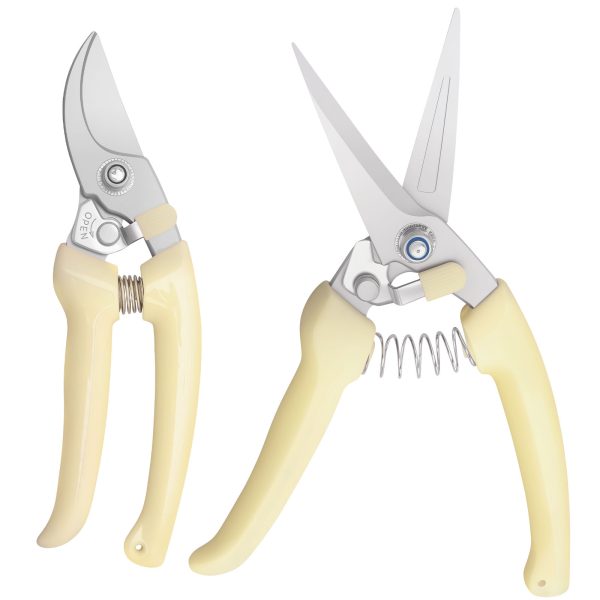 2PCS Stainless Steel Sheep Hoof Cutter, Grooved Sheep Hoof Clipper with Spring, Large Opening Sheep Hoof Shears, Efficient Sheep Hoof Trimmer