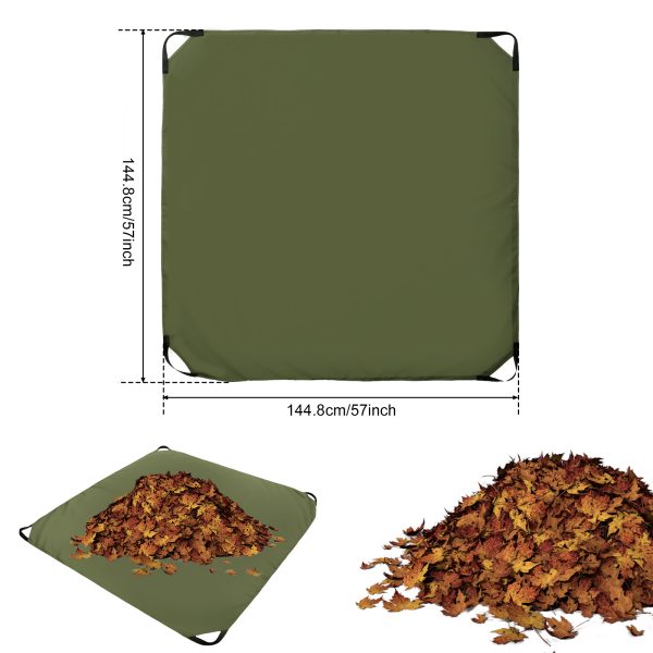 Leaf Collection Bags, Large Capacity Yard Waste Bag, Garden Waste Bags, Waterproof Leaf Collection Container, Foldable Leaf Collection Bags for Yard Cleaning Leaves Shrubs