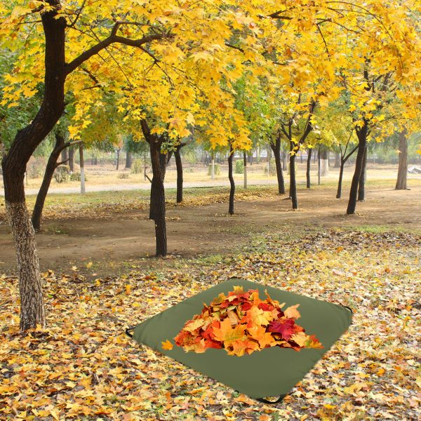 2PCS Large Capacity Yard Waste Bag, Garden Waste Bags, Waterproof Leaf Collection Container, Foldable Leaf Collection Bags for Yard Cleaning Leaves Shrubs