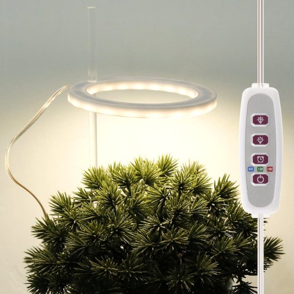 Keyohome 4.68" LED Remote Controller Indoor Grow Light, Blue Green Black Red