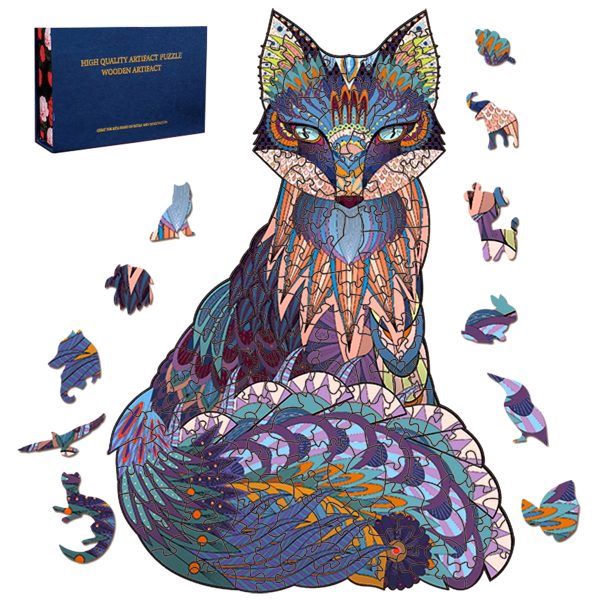 NYIDPSZ Wooden Jigsaw Puzzles Unique Shape Jigsaw Pieces Best Gift for Adults and Kids