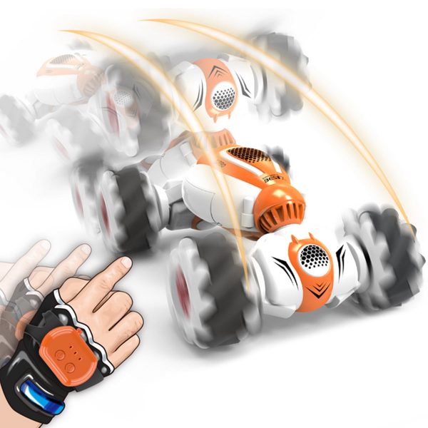 Nyidpsz Remote Control Car Toy 360?? Rotation Gesture Induction Stunt Car Rechargeable Hand Controlled Drift Car Gifts for Kids