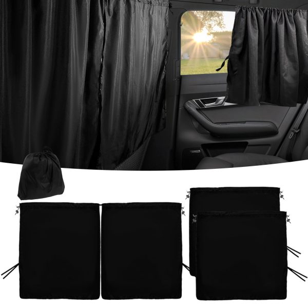 Lzvxtym Car Privacy Curtains Universal Car Divider Curtain Between Rear Seat Car Blackout Curtains Car Sun Shades