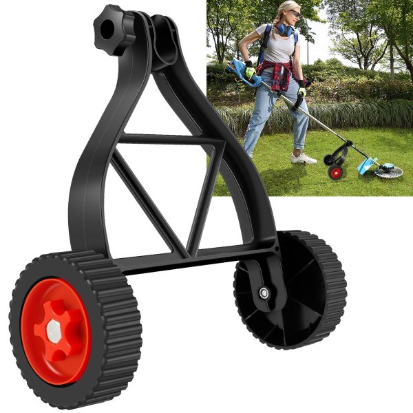 FUYGRCJ Adjustable Support Wheels Auxiliary Wheels 26mm(1 inch) 28mm(1.1inch) Weed Trimmer Wheel Walk Behind String Trimmer