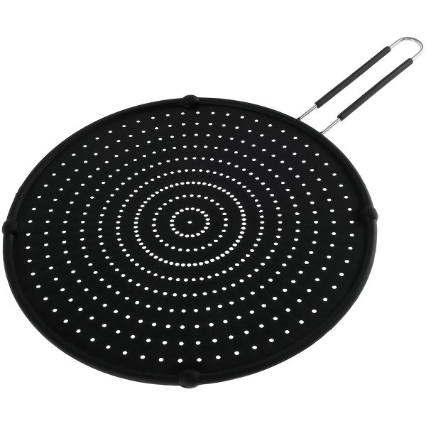 Lzvxtym NON-RUST Silicone Splatter Screen for Cooking - 13 inch Grease Splatter Guard,and Grease Strainer Non-Stick,Food Safe & Heat Resistant Splash Guard for Frying Pan