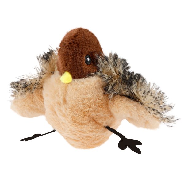 Pluokvzr Bird Shaped Cat Toy Rechargeable Interactive Cat Toy with Sound Creative Realistic Flapping Bird Shaped Cat Toys Plush Cat Toy with Remote Control for Cats Indoor Exercise Fun