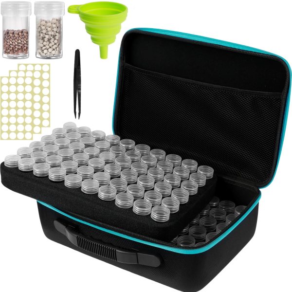 Lzvxtym 120 Slots Seed Storage Organizer Clear Seed Storage Container Portable Seed Container Organizer Reusable Seed Storage