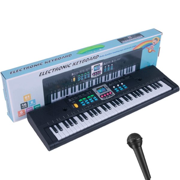 MORIMA 61 Key Quick Start Electric Keyboard Recording Playback Electronic Piano 2 Power Methods Musical Keyboard for Inspiring