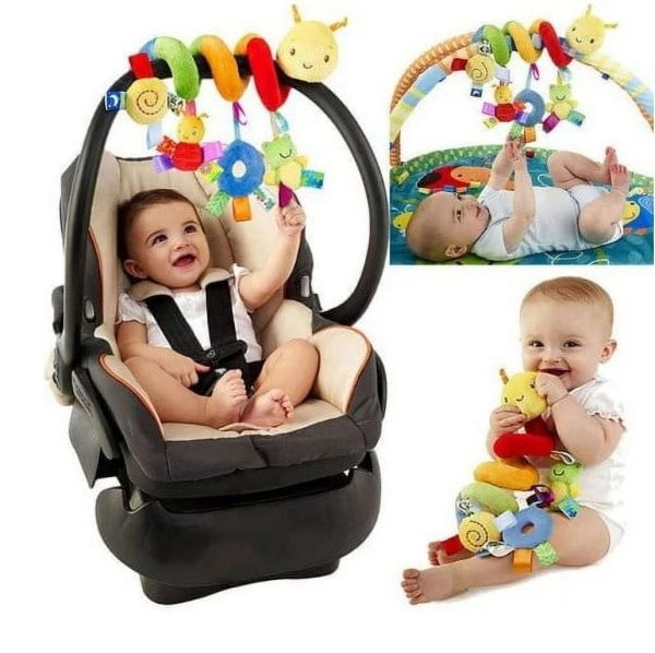 Activity Spiral Stroller Cradle Hanging Rattle Baby Newborn Gift Cot Toy Kids Soft Plush Musical