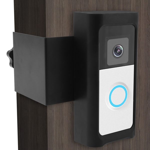 Video Doorbell Mount, Anti Theft Camera Doorbell Mount, No Drilling Doorbell Mounting Bracket, Not Block Doorbell Motion Sensor, Multipurpose Doorbell Door Holder for Houses Apartments