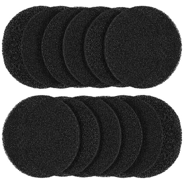 Qenwkxz 12PCS Charcoal Filters for Kitchen Compost Bin Activated Charcoal Compost Bin Filters Round Replacement Compost Filters Compost Bin Kitchen Charcoal Filter 16cm for Countertop Bin