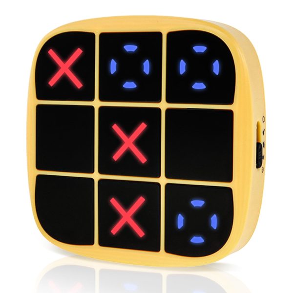 Wekvgz Game 3-in-1 Handheld Puzzle Game Console Portable Electronic Game for Educational and Memory Growth Travel Games for Car Ride Board Games for Kids and Adults (Yellow)
