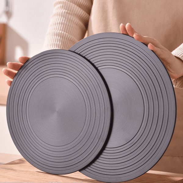 11 Inch Aluminum Alloy Heat Diffuser Plate for Gas Stove Glass Cooktop - Food Defrosting Tray Kitchen Flame Guard Simmer Plate Double-Sided Non-Slip Induction Diffuser Plate Heat Diffuser