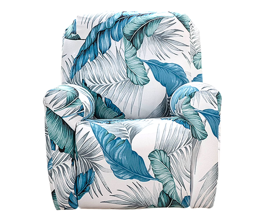 Qenwkxz Set of 4 Printed Recliner Cover High Stretch 1Seat Sofa Slipcover Chair Cover for Single Seat Sofa and Couch Backres 25.6-39.3in