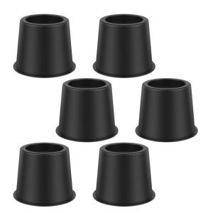 AEVXKHI 6PCS Bed Riser 4 Inch Heavy Duty Round Furniture Riser Plastic Bed Lift Riser Sofa Couch Table Leg Riser Elevation in Height 3.2 Inch for Table Chair Sofa Table Leg Risers bed Risers Set of 6