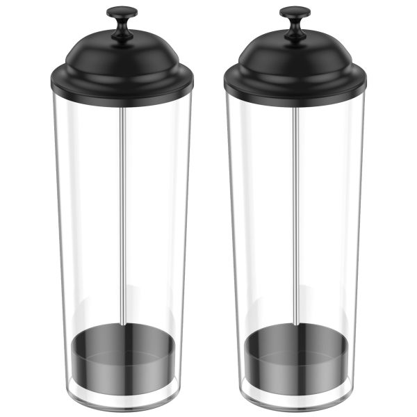 Ihvewuo Versatile Straw Organizer Container Convenient Straw Dispenser Straw Holder with Lid for Party Plastic Straw Organizer Container for Bar