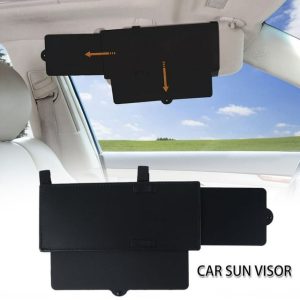 Qenwkxz Car Sun Visor Shade Extender Sunshade Extension Board Shield Blocker Front Side Window Shade Anti Glare 12.2*5.12in The Maximum Extension is 10.24in On The Right Side and 3.45in Below