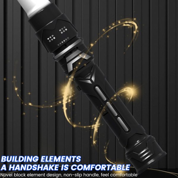 Qenwkxz 2pcs Lightsaber Light Up Saber Retractable LED with Realistic Sound Effect Hand Light Up 2-in-1 LED Red Blue light 15.75in 22.05in 28.35in - Image 4