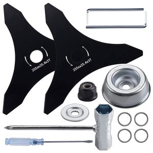Tzdxfgl 10?? 3 Teeth Brush Cutter Blades for Husqvarna, Stihl, Ego, Oregon, Hitachi Mower