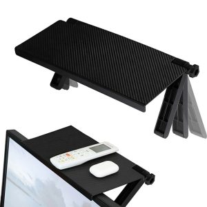 TV Top Shelf Mount, 13 x 6.3 inch Wide Platform Screen Top Shelf for Cable Box, Adjustable Shelf Monitor Top Organizer for Streaming Devices, Media Boxes, Routers and Speakers