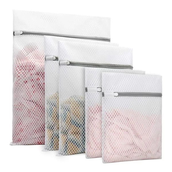 Lzvxtym Mesh Laundry Bags for Delicates,5 Pcs Laundry Bags Mesh Wash Bags,Lingerie Bags for Washing Delicates,Honeycomb Laundry Mesh Bags for Washing Machine