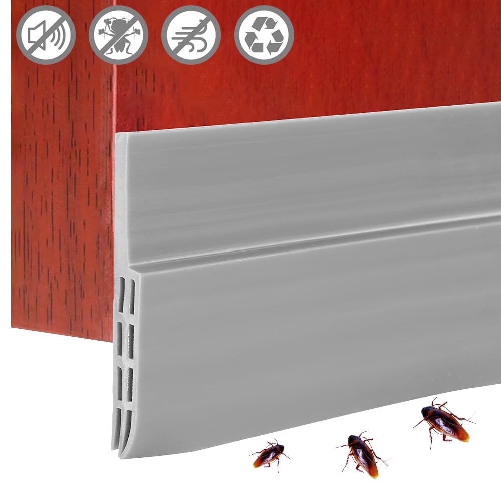 FUYGRCJ Door Draft Stopper Rubber Sweep Seal Strips Seal Dust and Noise Insulator Blocker Weather Stripping Guard Self-Adhesive for Windows Gap