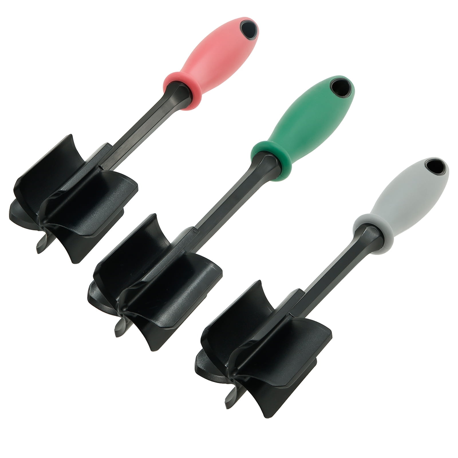 AEVXKHI 3PCS Meat Chopper, Ground Beef Masher, Multifunctional Ground Beef Chopper Tool for Chopping Meat Potato Tomato