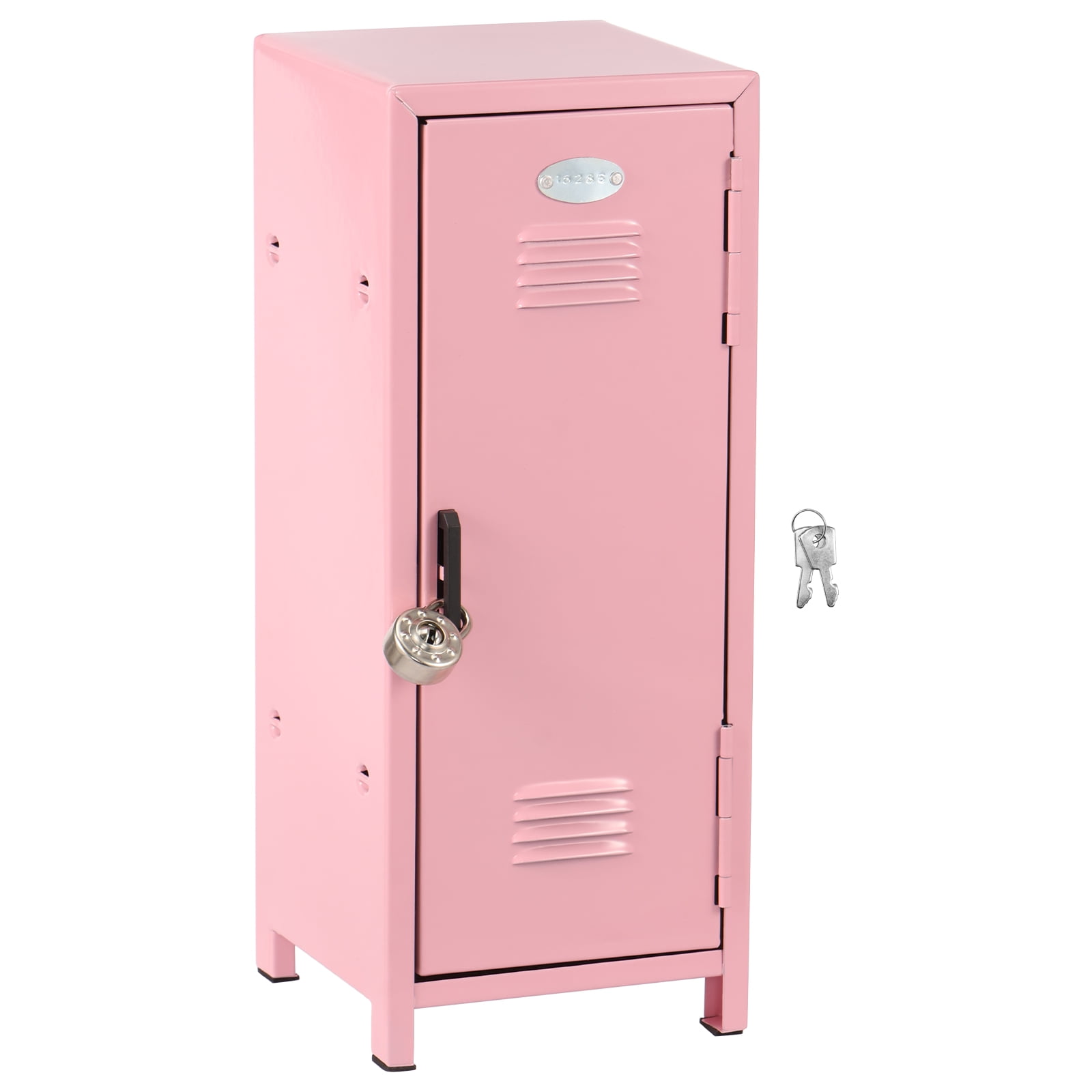 AEVXKHI Mini Locker with Lock and Key, Rustproof Metal Small Locker, Mini Locker Cabinet Practical Mini Storage Locker with Compartments for Desktop Girls Boys