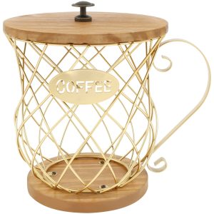 Txkrhwa Coffee Pod Holder for K Cups, Coffee Capsule Holder, K Cup Holders for Counter, Coffee Pod Storage Organizer Basket, K Pods Container Essential Coffee Bar Accessory