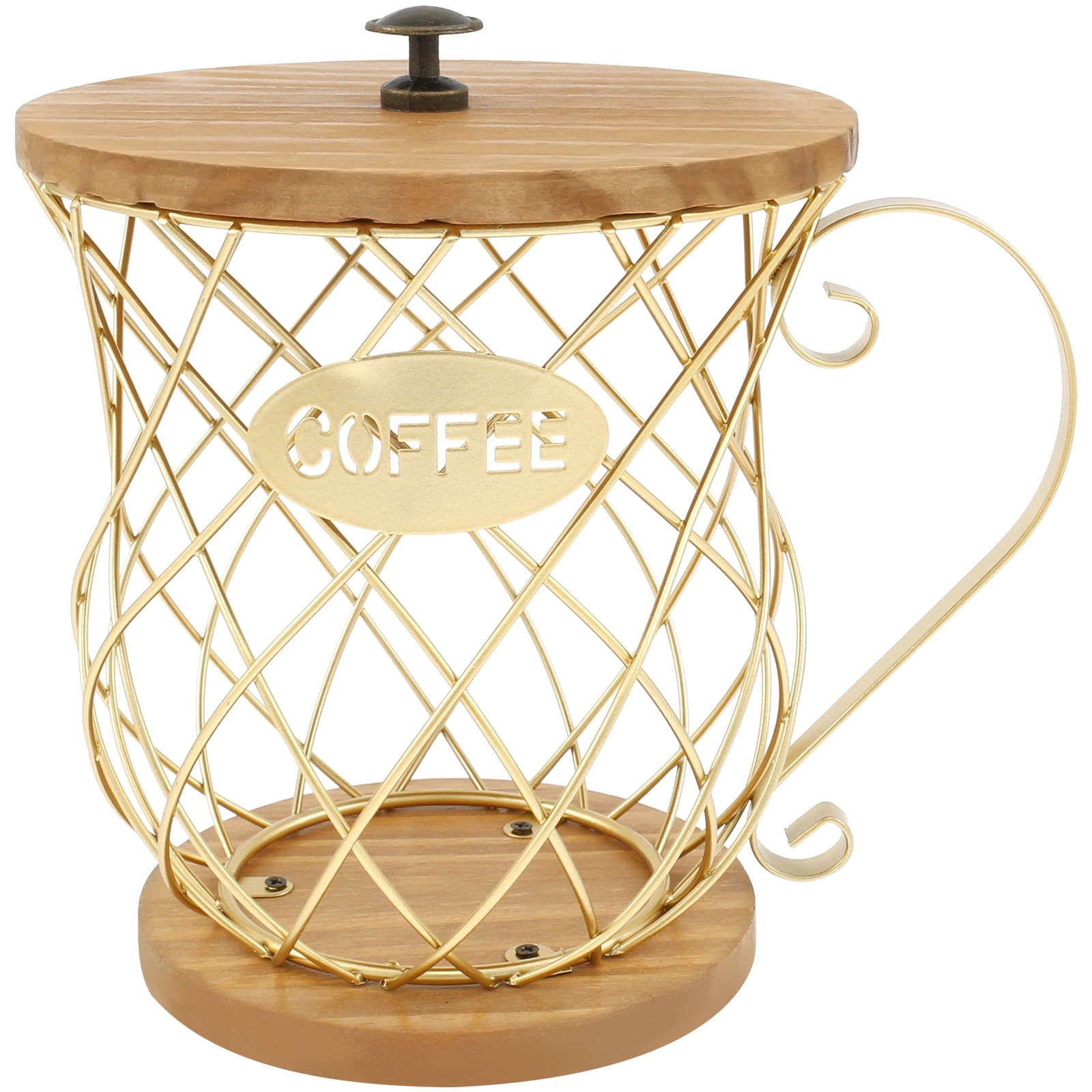 Txkrhwa Coffee Pod Holder for K Cups, Coffee Capsule Holder, K Cup Holders for Counter, Coffee Pod Storage Organizer Basket, K Pods Container Essential Coffee Bar Accessory