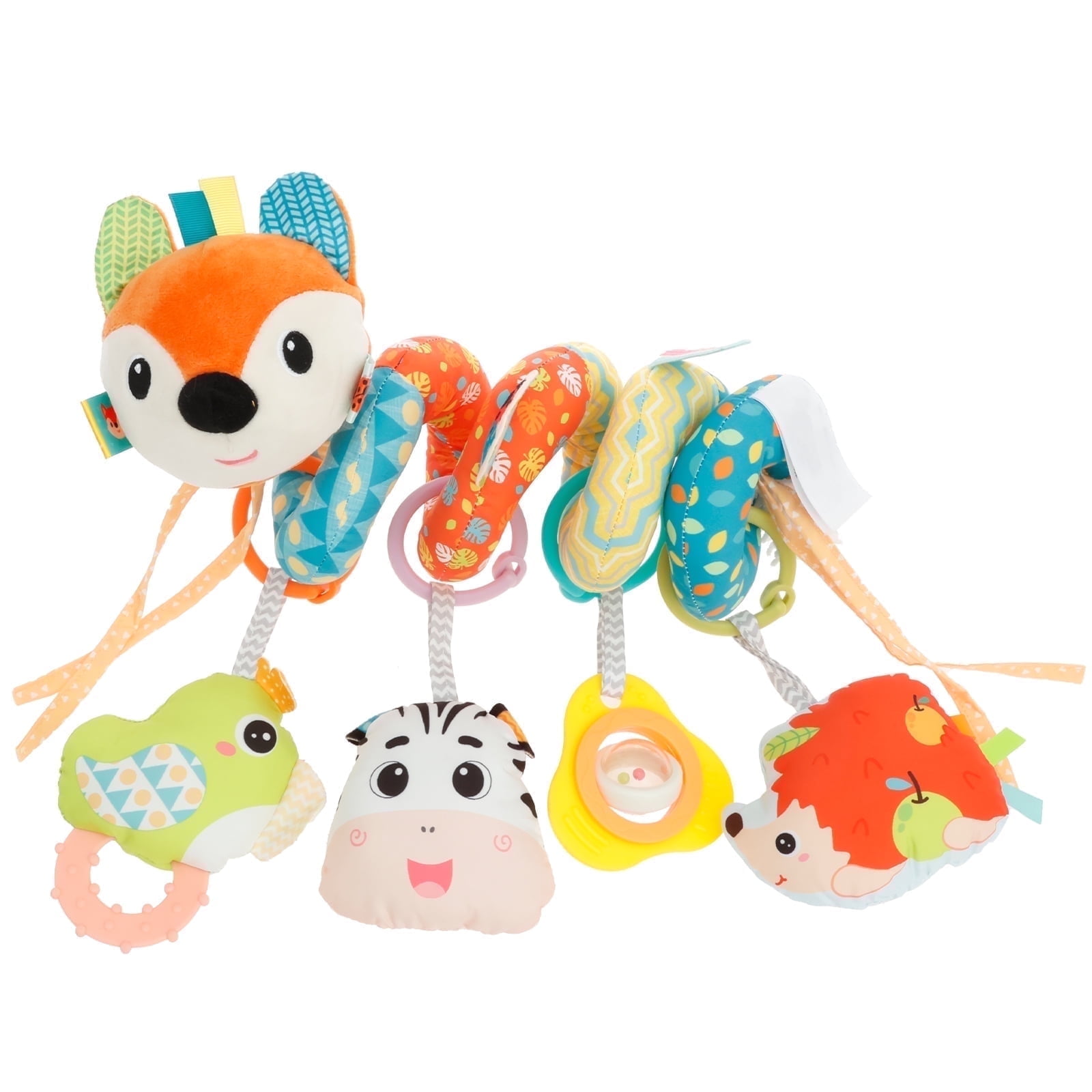 Hanging Toys for Car Seat Crib Mobile, Infant Baby Spiral Plush Toys for Crib Bed Stroller Car Seat Bar