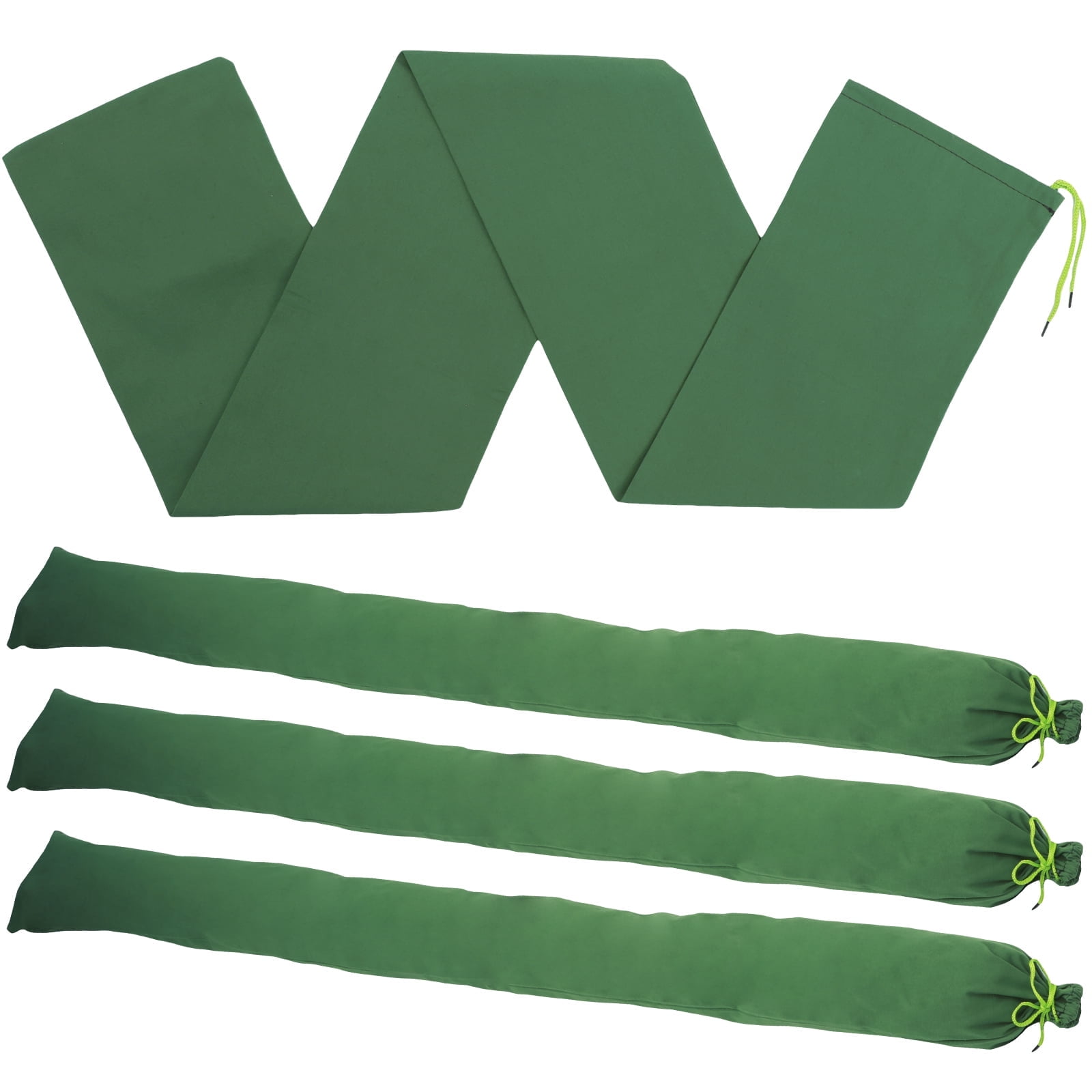 FUYGRCJ 4PCS Long Canvas Sandbags Large Capacity Flood Protection Sand Bags with Elastic Band Reusable Rain Water Barrier Sandbag Flood Control Sandbags for Urban Farmland Water Blocking
