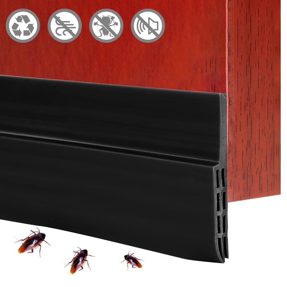 FUYGRCJ Door Weather Stripping Guards Doors Draft Stopper Sweep Seal Strips Self-Adhesive Window Seal Dust and Noise Insulator Blocker Gap