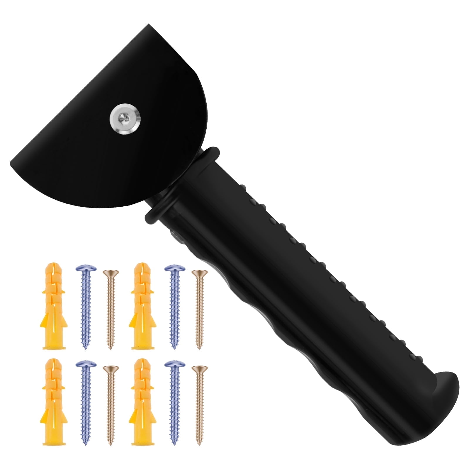 Keyohome Doorway Flip Assist Handle 5.5" Foldable Flip up Grab Bar Nonslip Extended Stair Assist Grab Bar Door Assistant Support Up to 350lbs for Elderly,Wall Mount