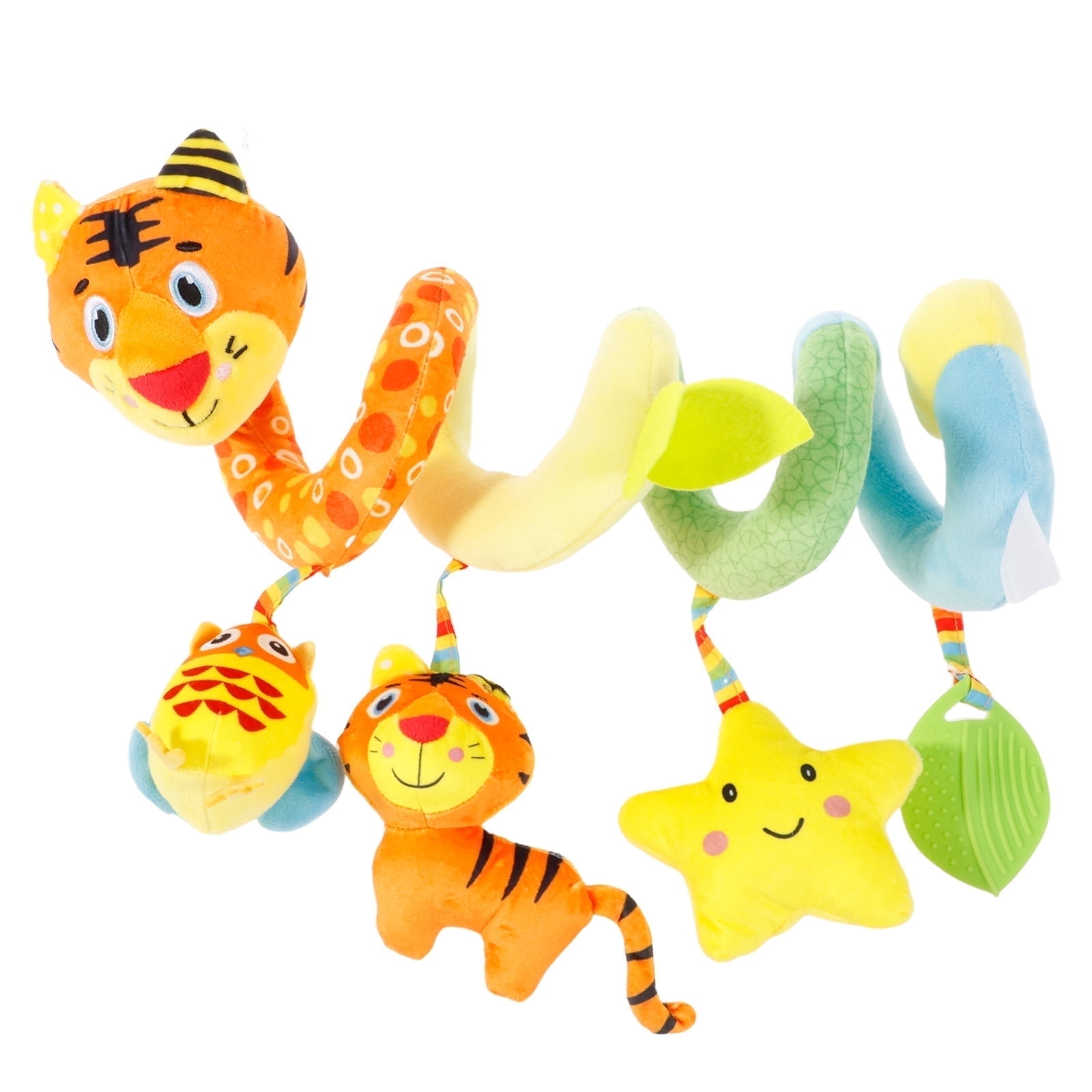 Keyohome Spiral Car Seat Toy,Stroller Activity Toy,Baby Sensory Toys,Crib Hanging Rattles Toys with Ringing Bell for Babies Boys and Girls