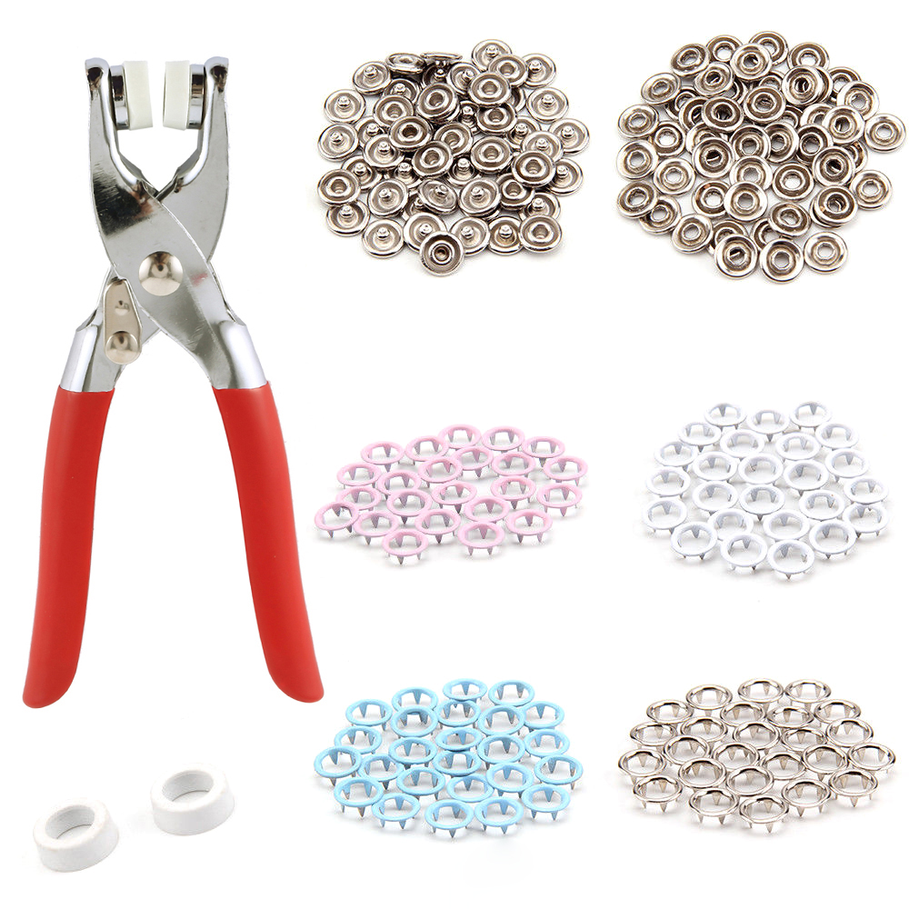 Txkrhwa 201 Pieces Multi-color Snap Sewing Fasteners